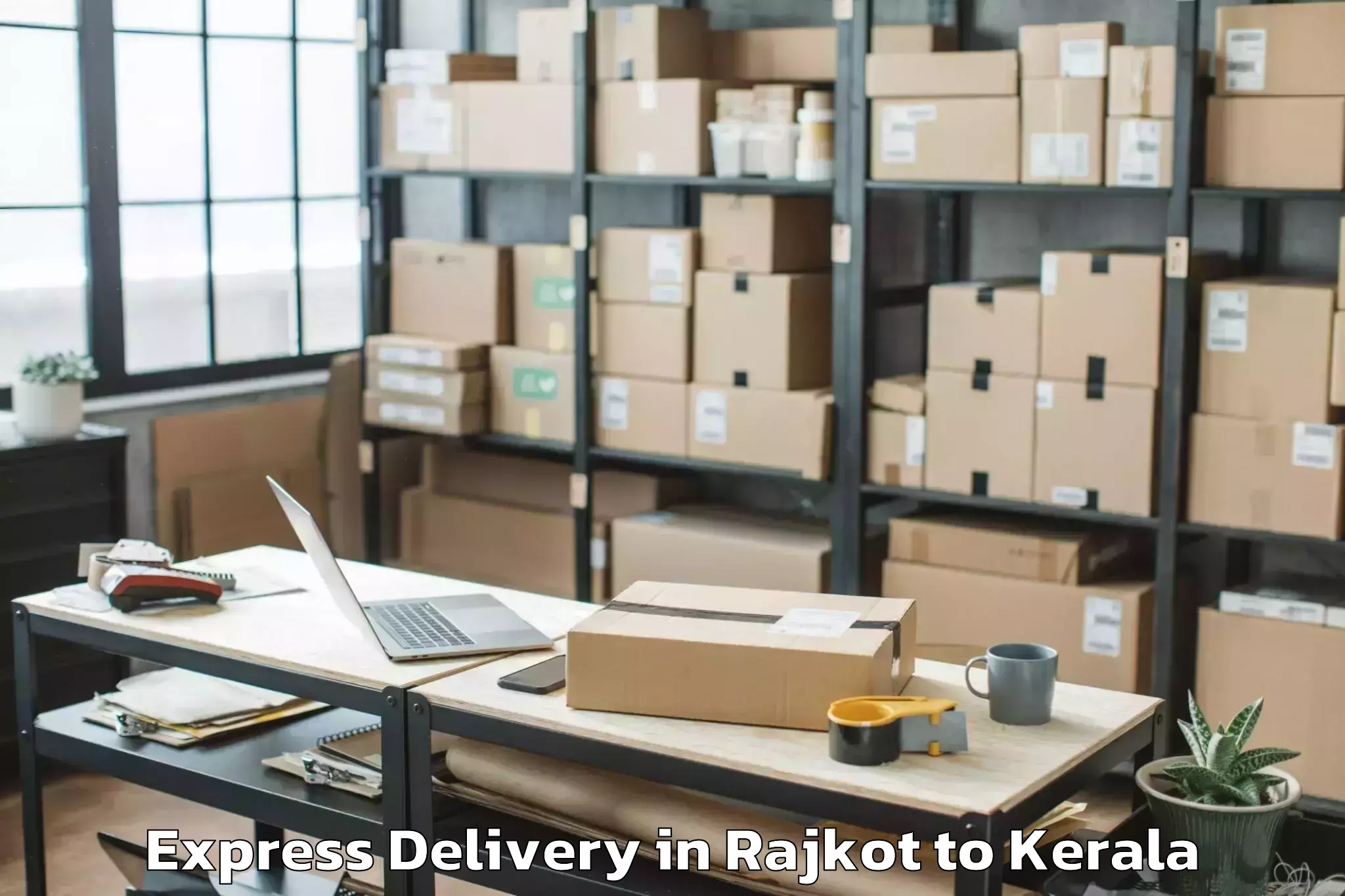 Top Rajkot to Kerala Express Delivery Available